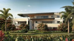 Extérieur d'un appartement Mont Choisy La Réserve entouré d'un jardin tropical