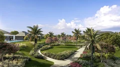 Jardins tropicaux paysagers aux Lagoon Villas Mont Choisy La Réserve